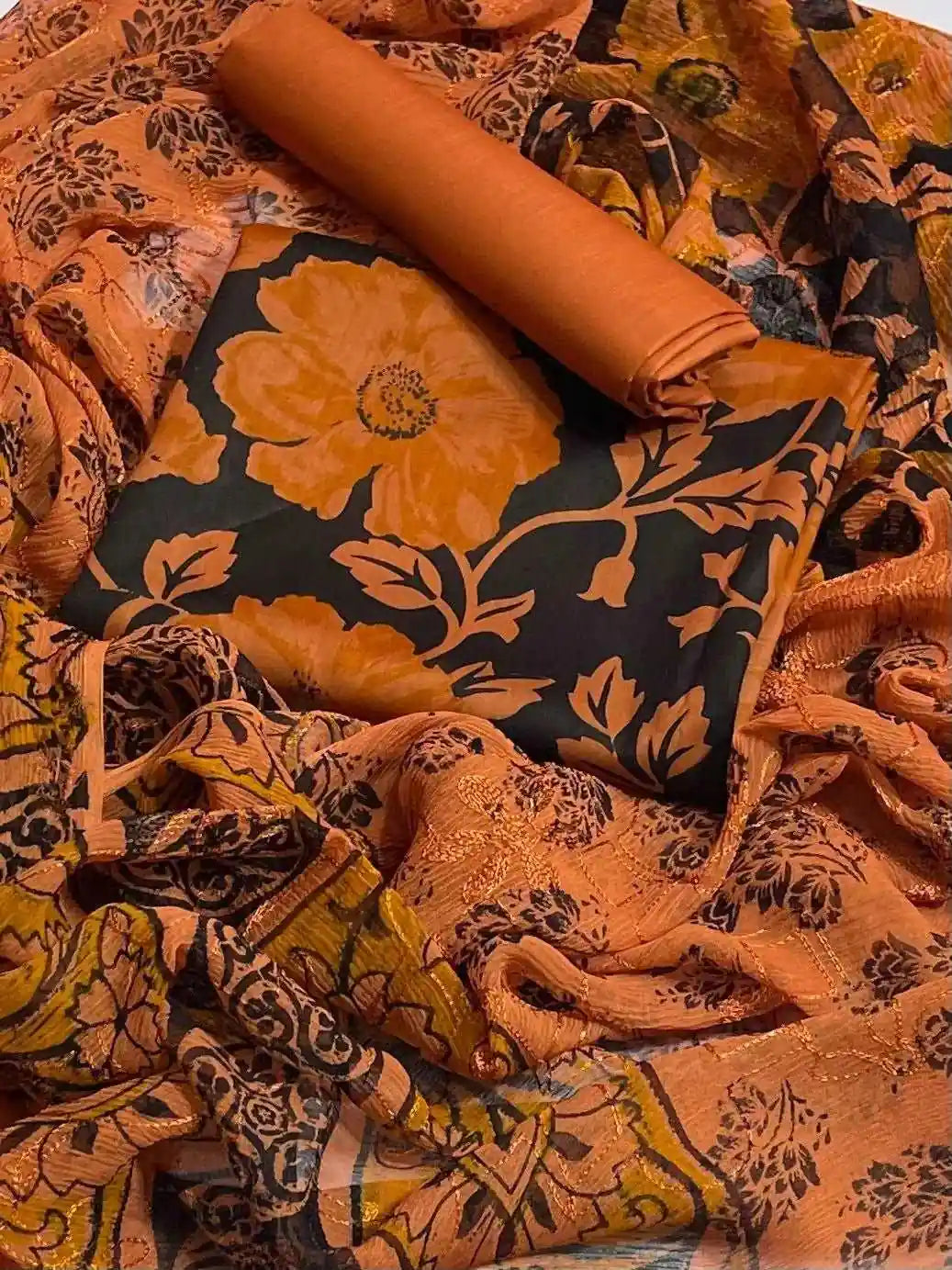 3PC PREMIUM LAWN FULLY EMBROIDERED DUPATTA