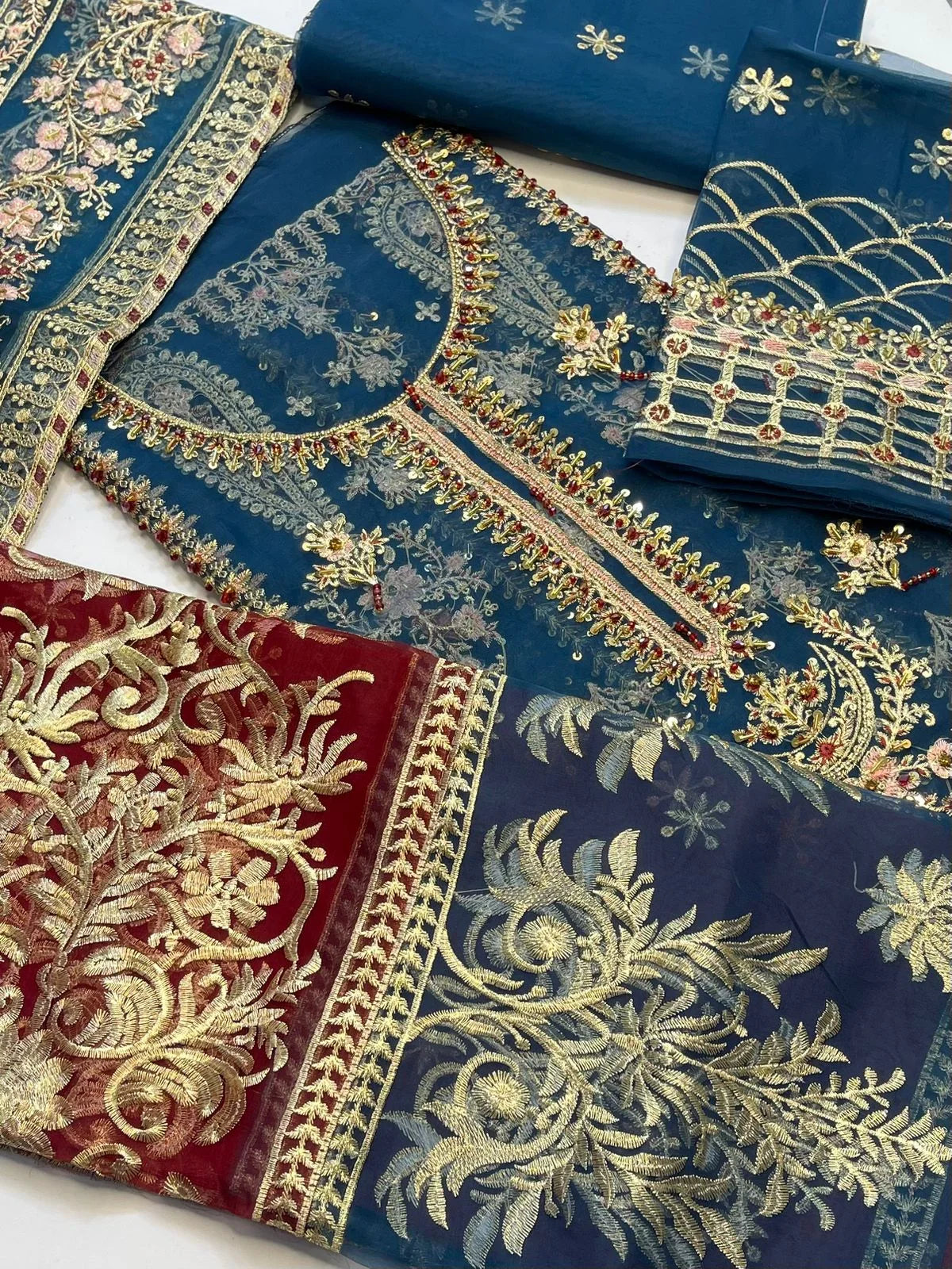 4PC ZINC FANCY HEAVY EMBROIDERY WORK