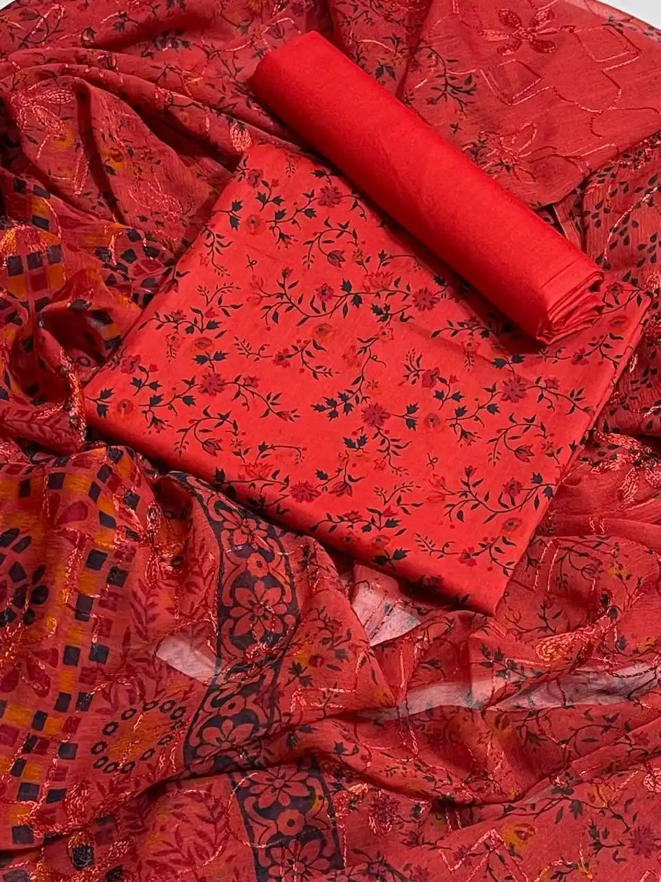 3PC PREMIUM LAWN FULLY EMBROIDERED DUPATTA