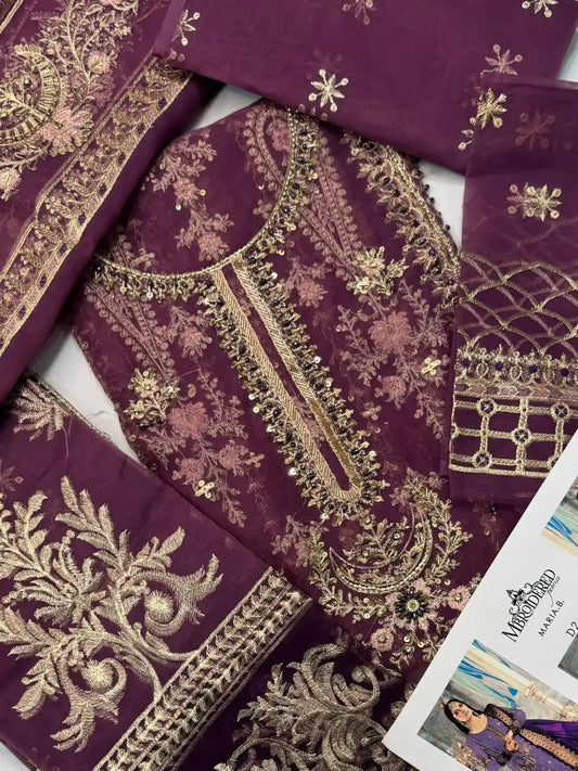 4PC KAASNI FANCY HEAVY EMBROIDERY WORK