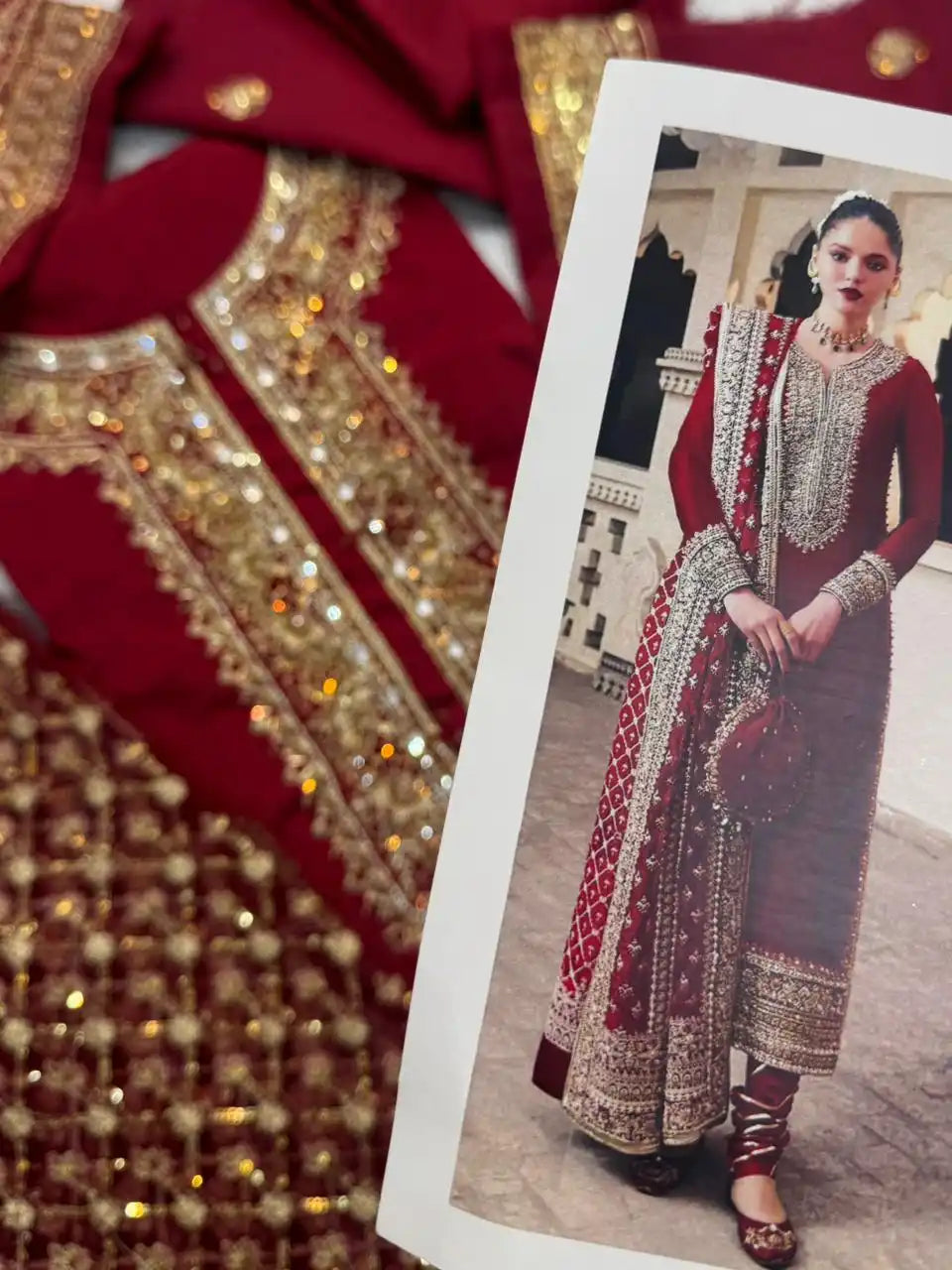 4PC RAW SILK FANCY SUIT FULLY EMBROIDERED WORK