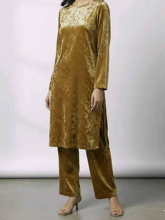 2PC SKIN PREMIUM VELVET SUIT