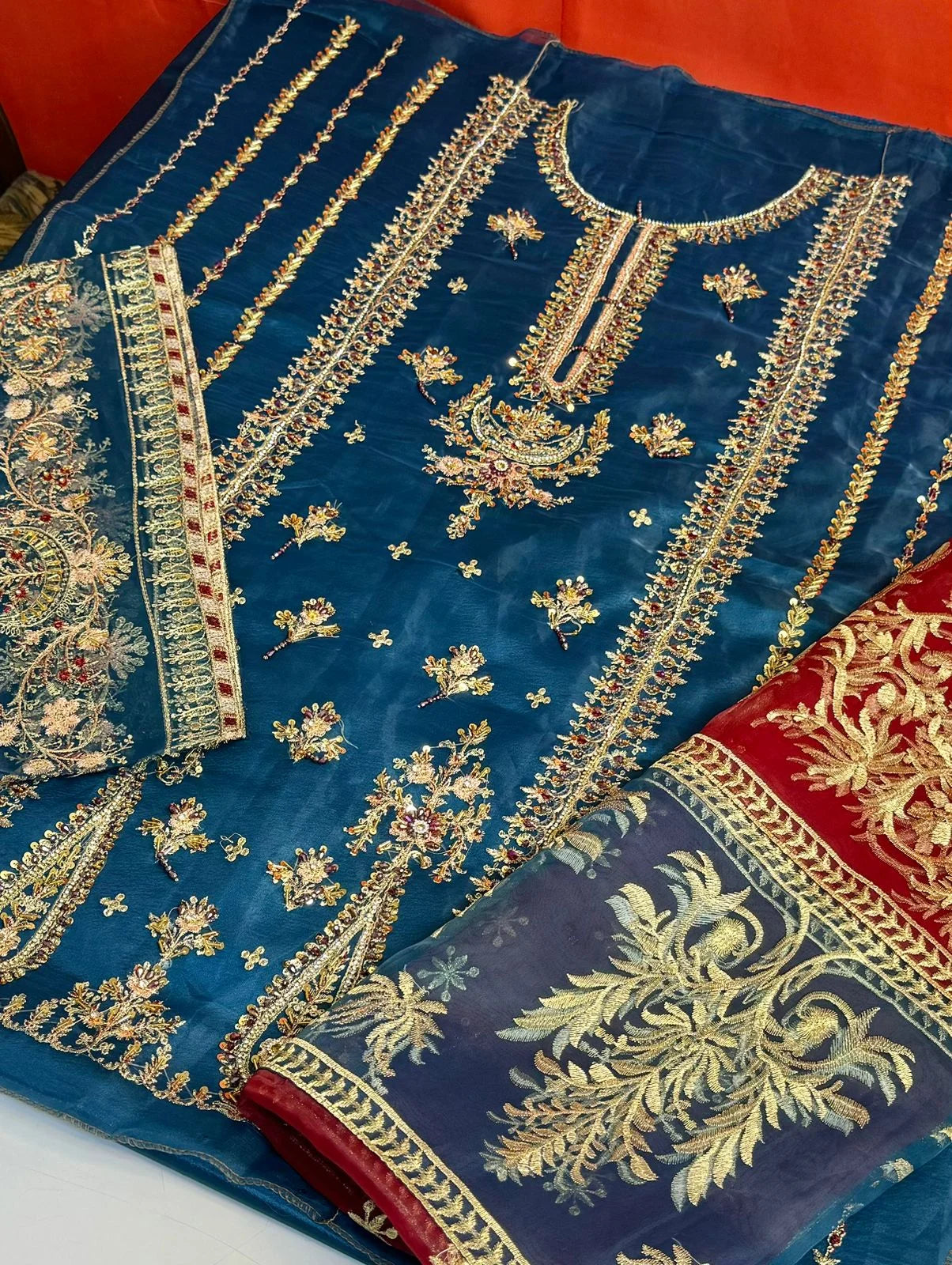 4PC ZINC FANCY HEAVY EMBROIDERY WORK