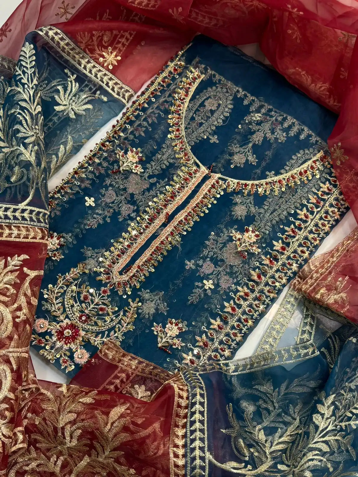 4PC ZINC FANCY HEAVY EMBROIDERY WORK