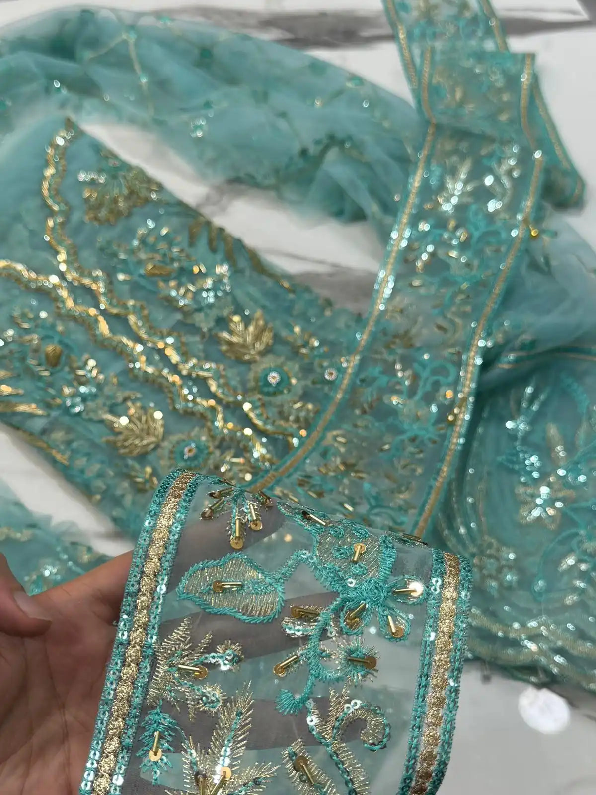 4PC FEROZI BRANDED FANCY SUIT FULLY EMBROIDERED WORK