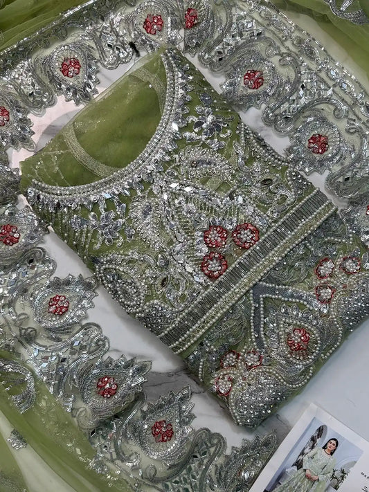 4PC PISTA HEAVY MAXI FANCY SUIT FULLY EMBROIDERED WORK