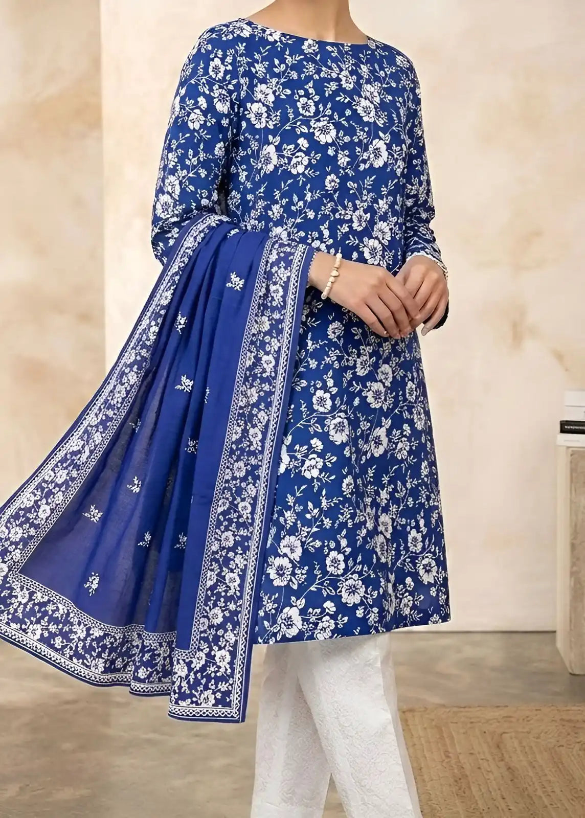 3PC PURE LUXURY. LAWN PRINTED