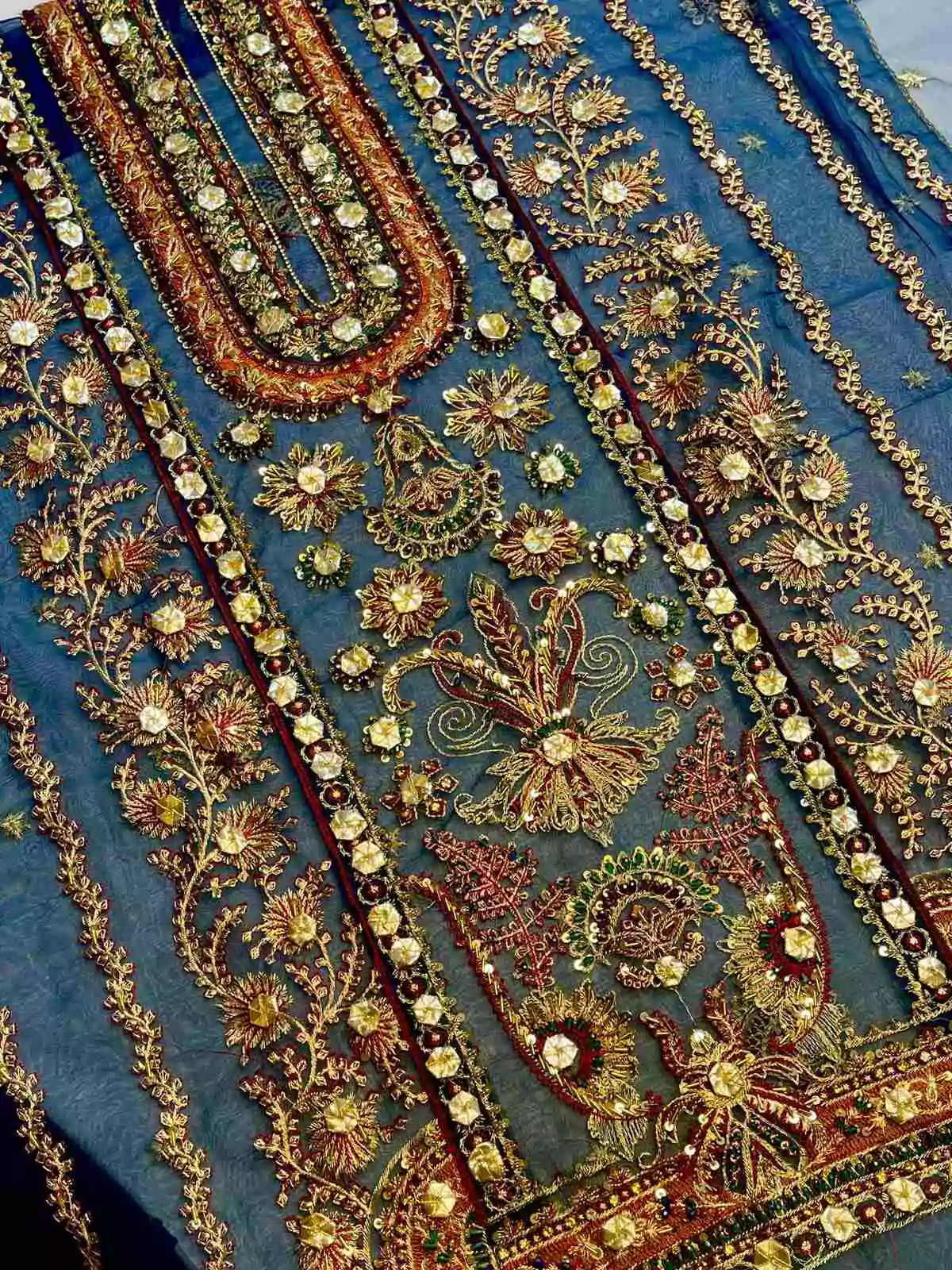 4PC ZINC BRANDED FANCY SUIT FULLY EMBROIDERED WORK