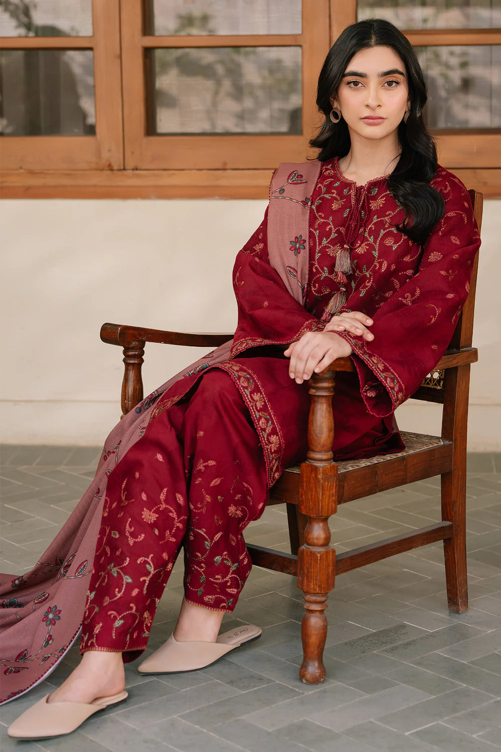 JAZMIN 4PC EMBROIDERED LAWN