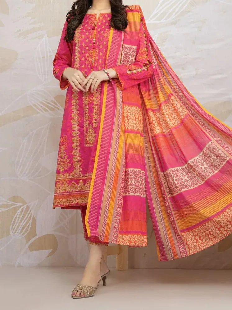 3PC PREMIUM KHADDAR PRINTED SUIT