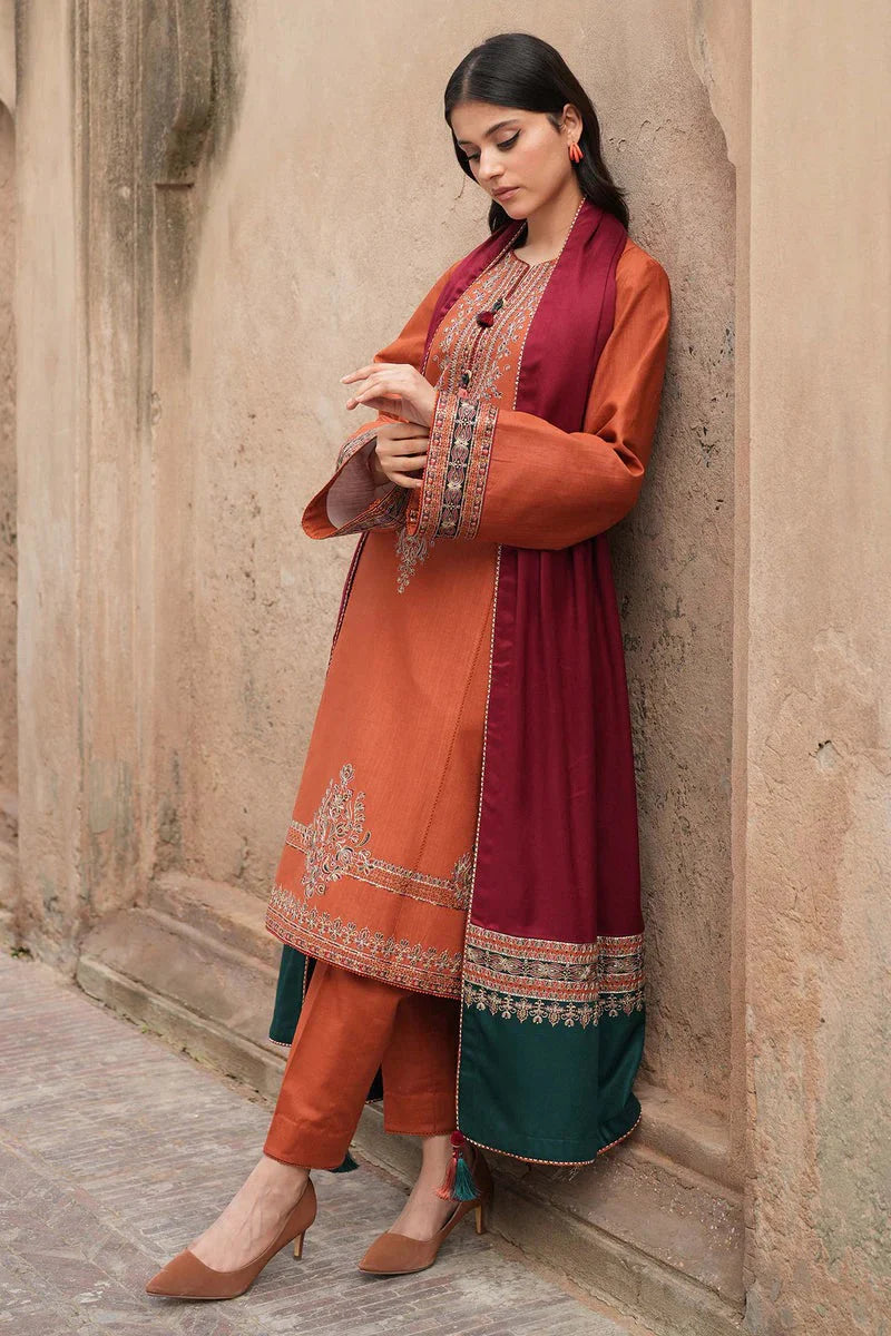 JAZMIN 4PC EMBROIDERED LAWN