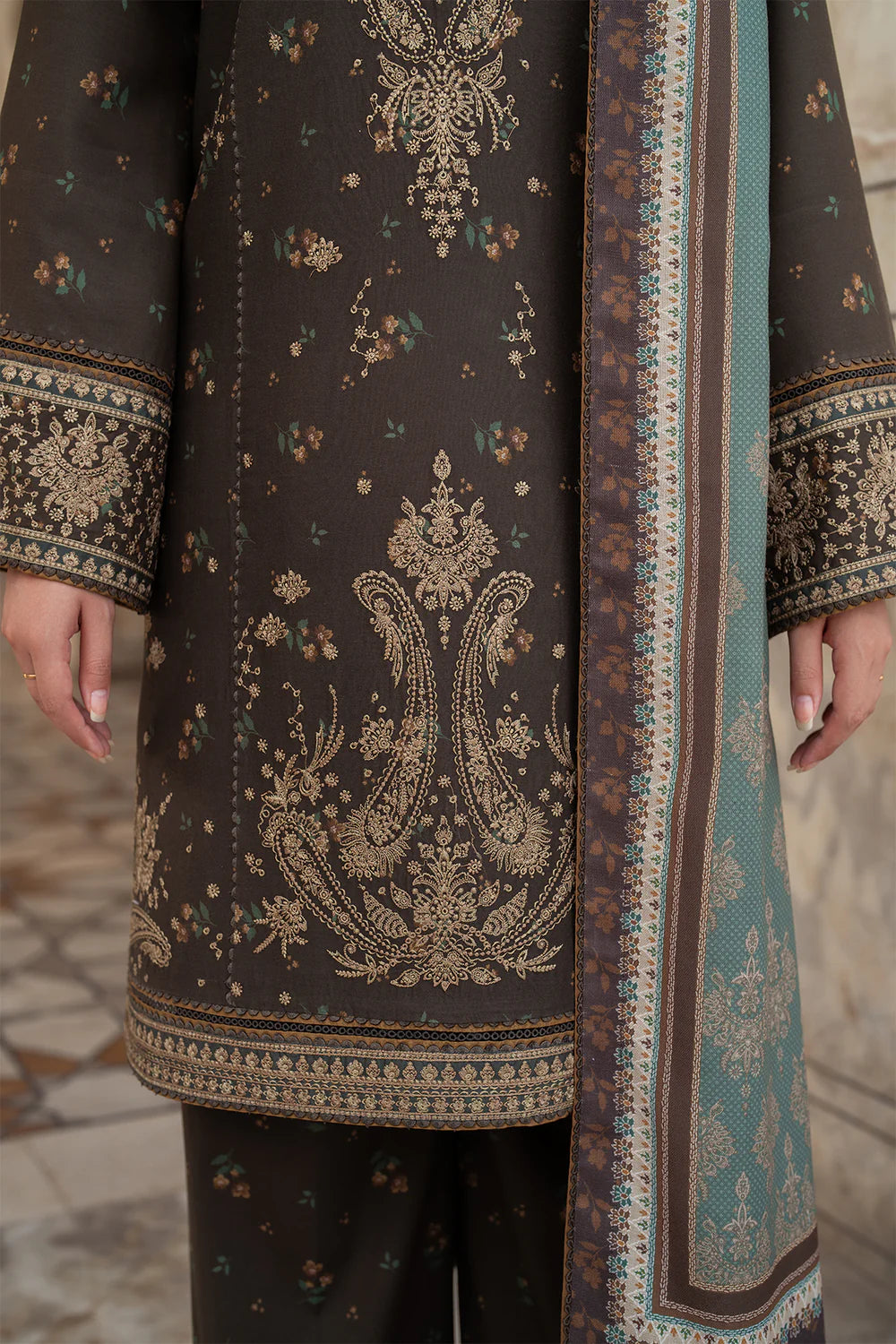 JAZMIN 4PC EMBROIDERED LAWN