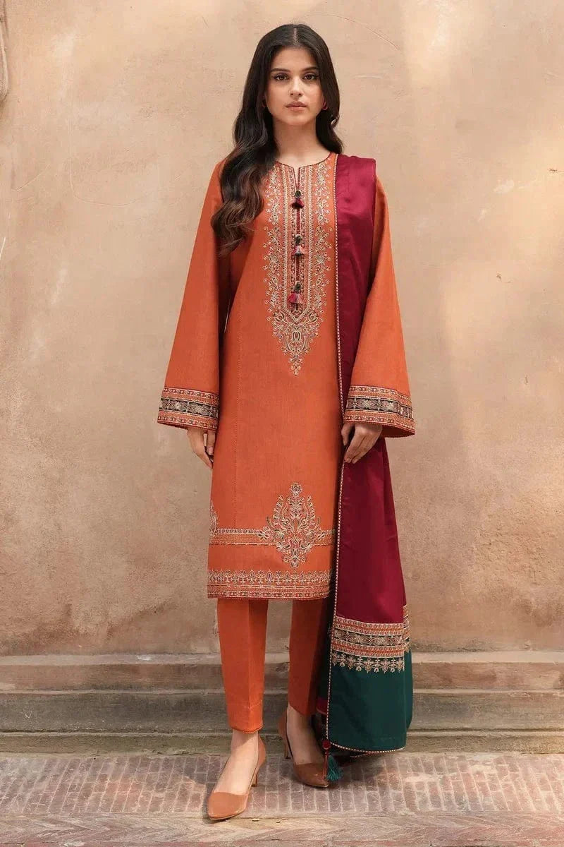 JAZMIN 4PC EMBROIDERED LAWN