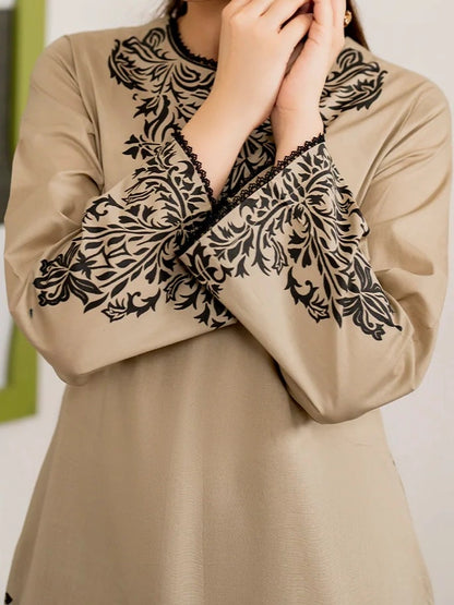 3PC PURE DHANAK HEAVY EMBROIDERED