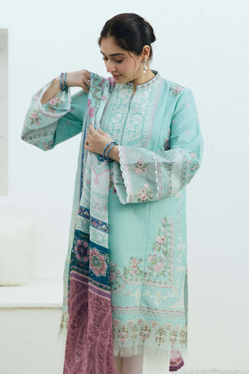 ZARA SHAHJAHAN 4PC EMBROIDERED LAWN