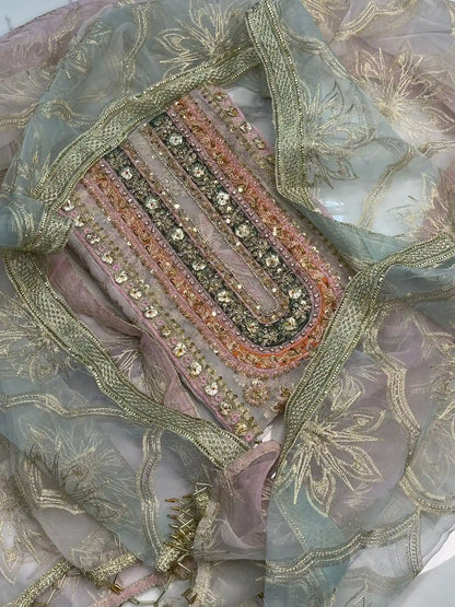 4PC WHITE BRANDED FANCY SUIT FULLY EMBROIDERED WORK