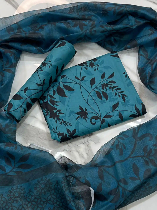 3PC PURE LUXURY LAWN PRINTED