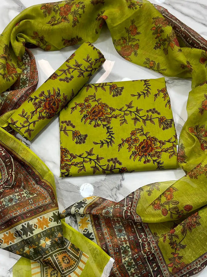 3PC PURE LUXURY LAWN PRINTED