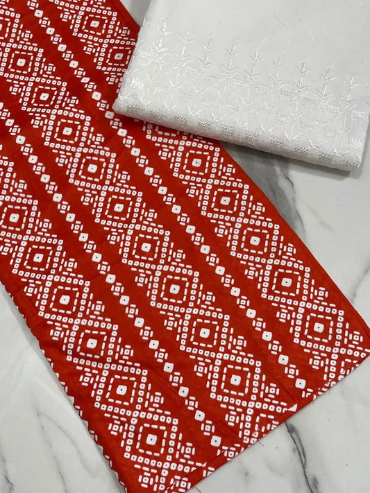 2PC PURE LAWN WITH CHICKEN KAARI TROUSER