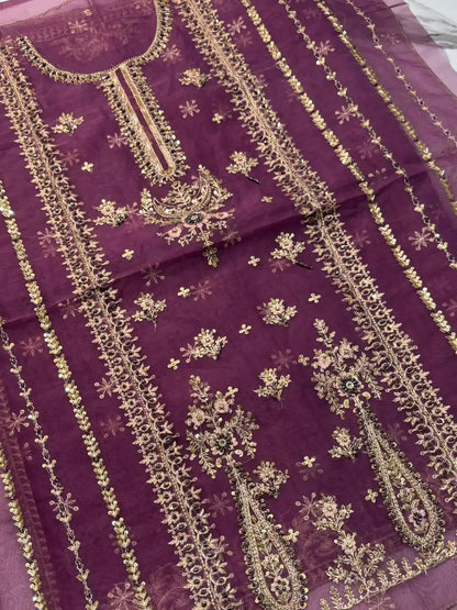 4PC KAASNI FANCY HEAVY EMBROIDERY WORK