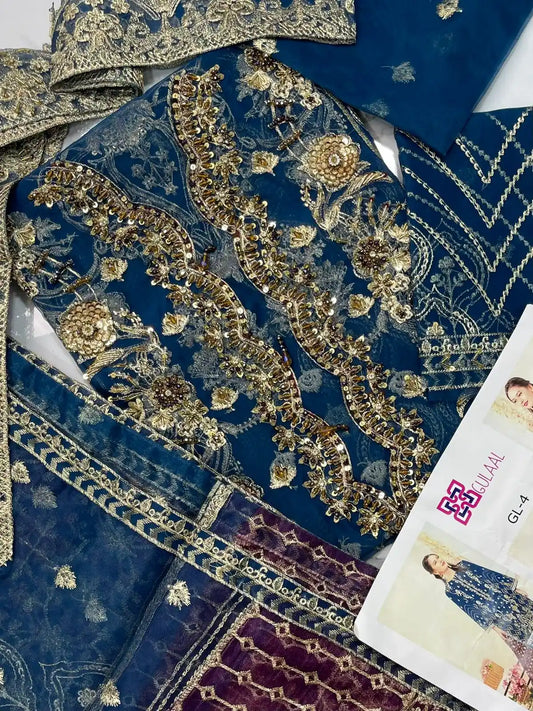 4PC FANCY HEAVY EMBROIDERY WORK