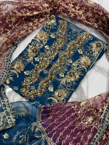 4PC FANCY HEAVY EMBROIDERY WORK