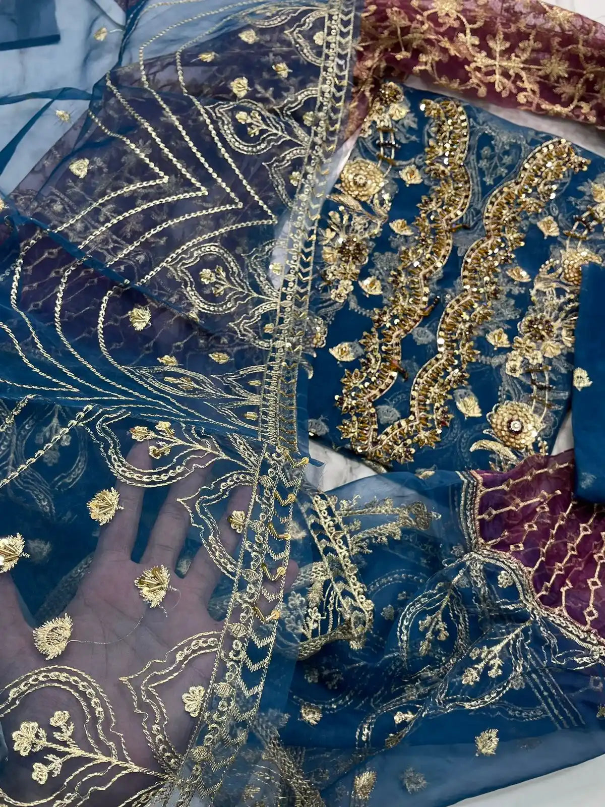 4PC FANCY HEAVY EMBROIDERY WORK