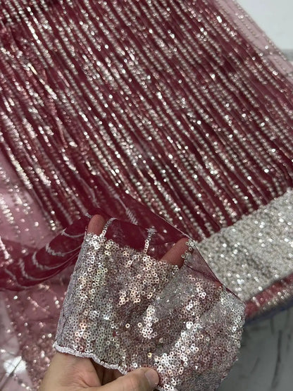 4PC NET FANCY SUIT HEAVY EMBROIDERY WORK