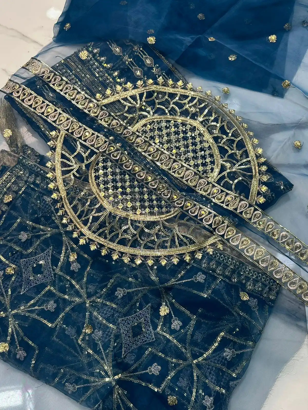 4PC FANCY HEAVY EMBROIDERY WORK