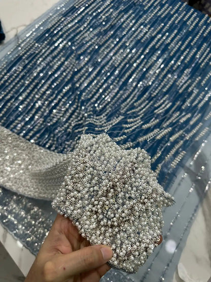 4PC NET FANCY SUIT HEAVY EMBROIDERY WORK