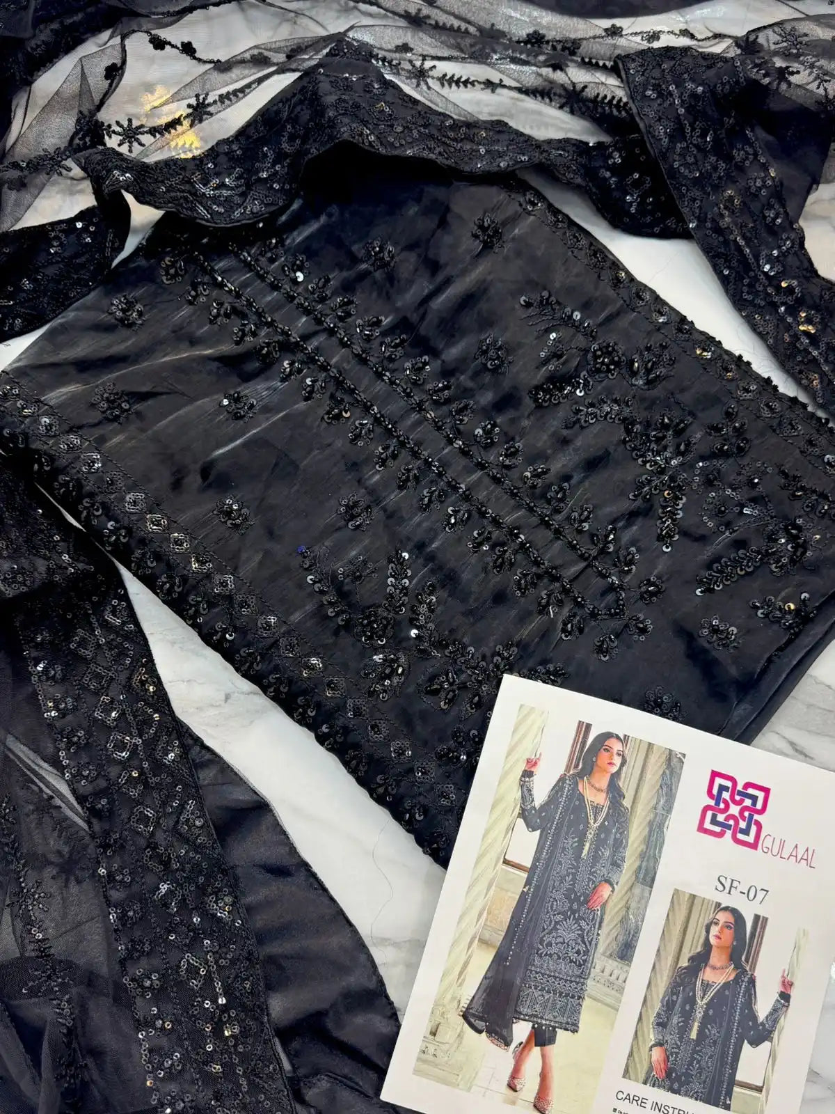 4PC SHEESHA SILK FANCY HEAVY EMBROIDERY WORK