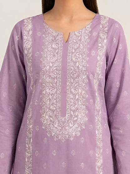 3PC PURE LAWN HEAVY. EMBROIDERED