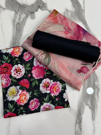 3PC LUXURY LAWN PRINTED