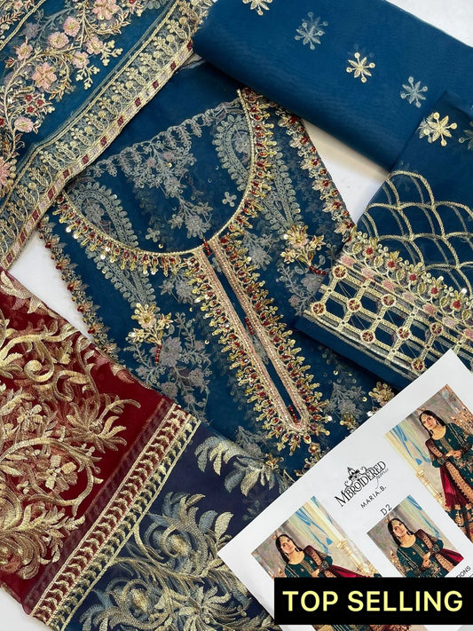4PC FANCY HEAVY EMBROIDERY WORK PREMIUM STUFF