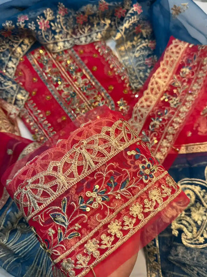 4PC PINK BRANDED FANCY SUIT FULLY EMBROIDERED WORK