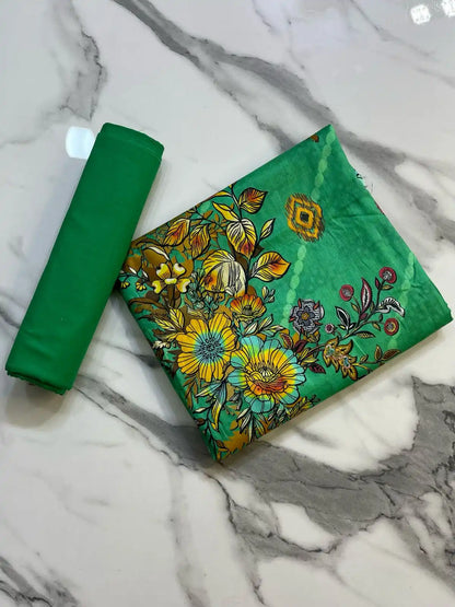 3PC LUXURY LAWN PRINTED