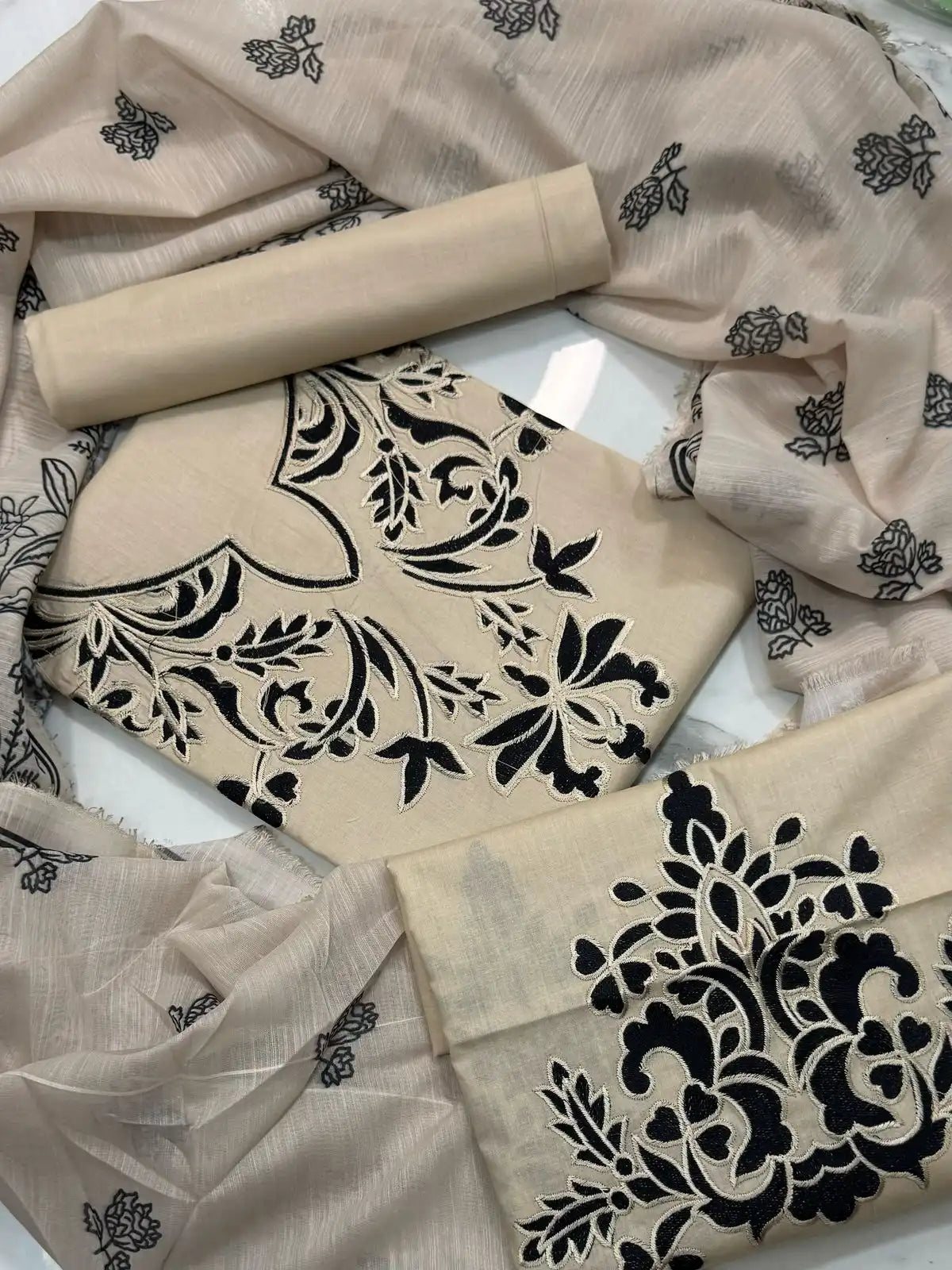 SAPHIRE 4PC EMBROIDERED LAWN