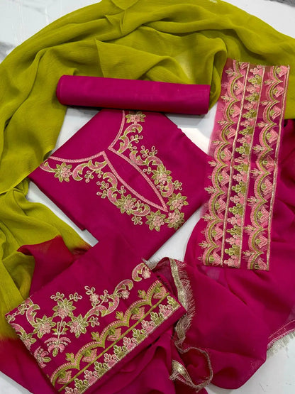 OMAL BY KOMAL 4PC EMBROIDERED LAWN