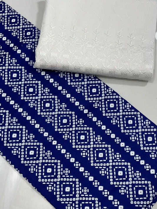 2PC PURE LAWN WITH CHICKEN KAARI TROUSER