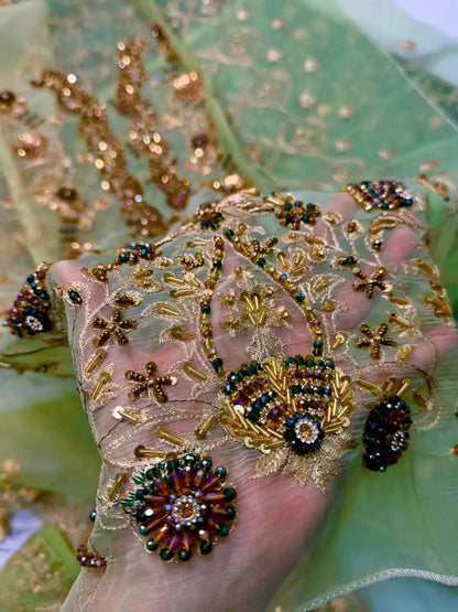 4PC PISTA FANCY HEAVY EMBROIDERY WORK