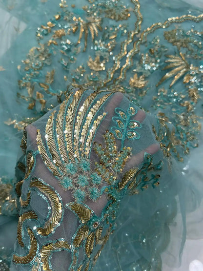 4PC FEROZI BRANDED FANCY SUIT FULLY EMBROIDERED WORK