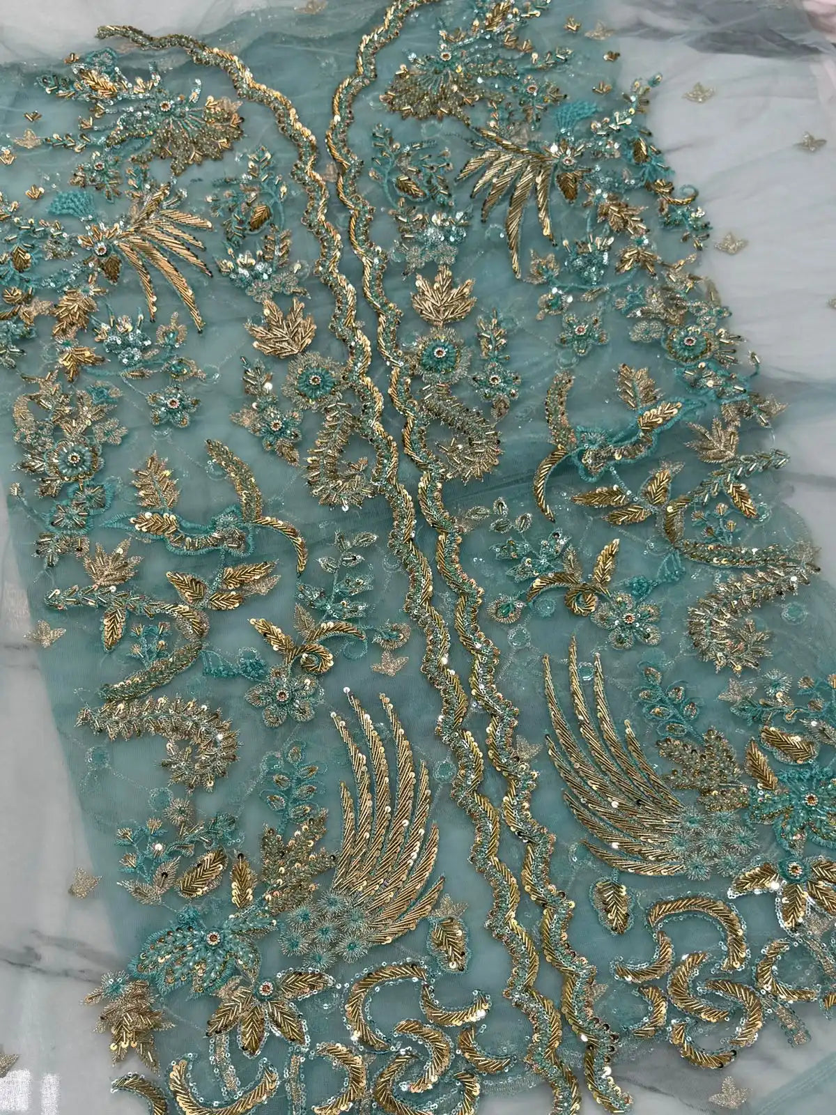 4PC FEROZI BRANDED FANCY SUIT FULLY EMBROIDERED WORK