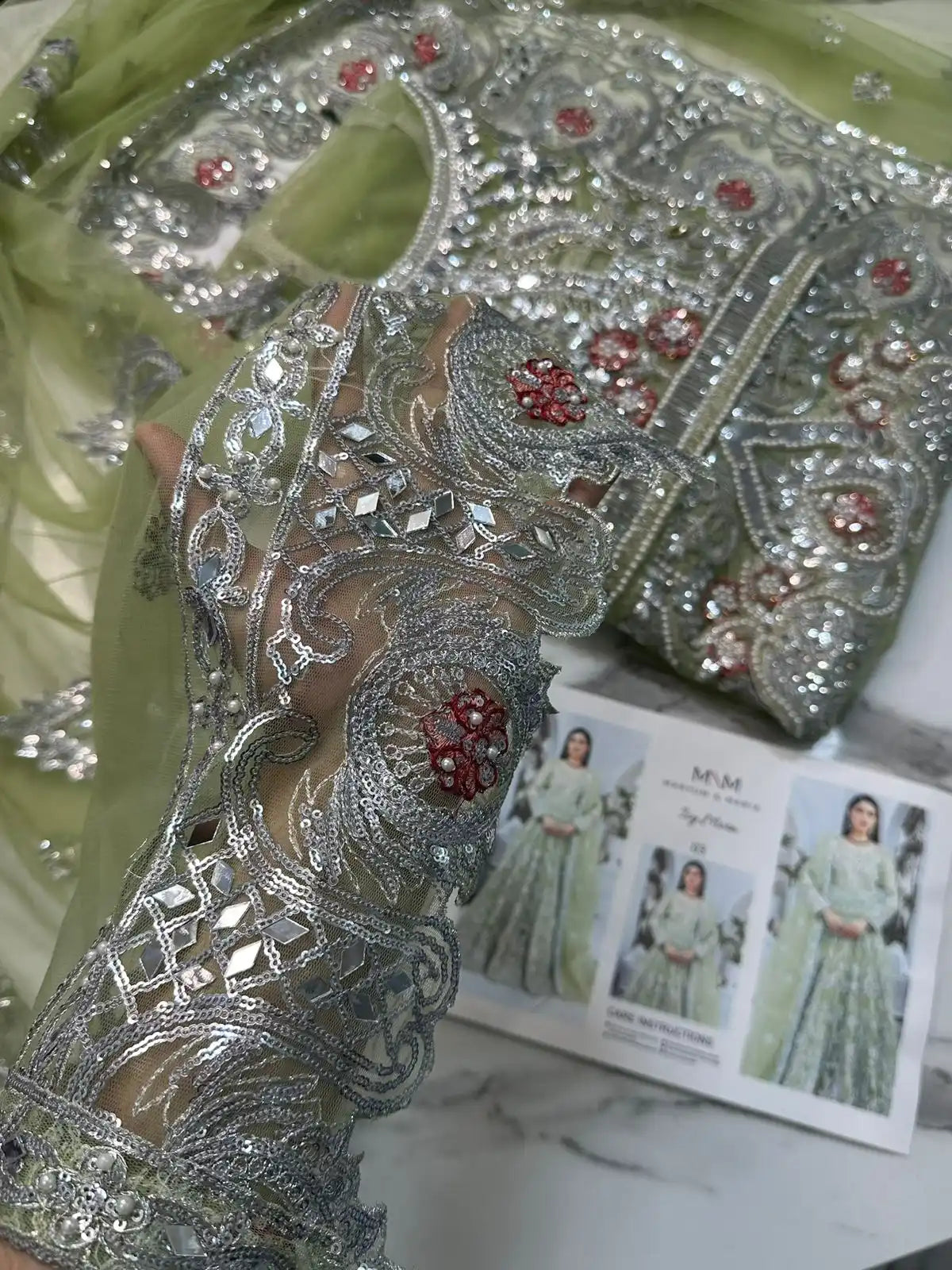 4PC PISTA HEAVY MAXI FANCY SUIT FULLY EMBROIDERED WORK