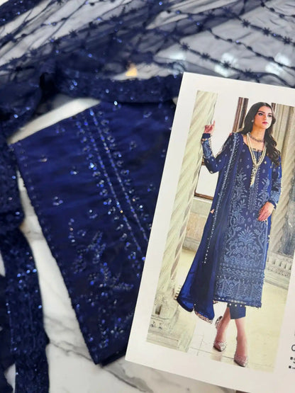 4PC SHEESHA SILK FANCY HEAVY EMBROIDERY WORK