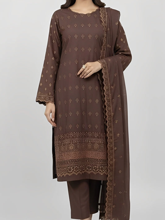 3PC PURE KOTAIL BORING CHICKEN EMBROIDERED