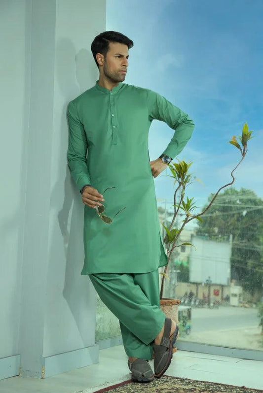 UNSTITCHED SOFT PREMIUM WASHING & WEAR SUIT - Elaichi Clothing