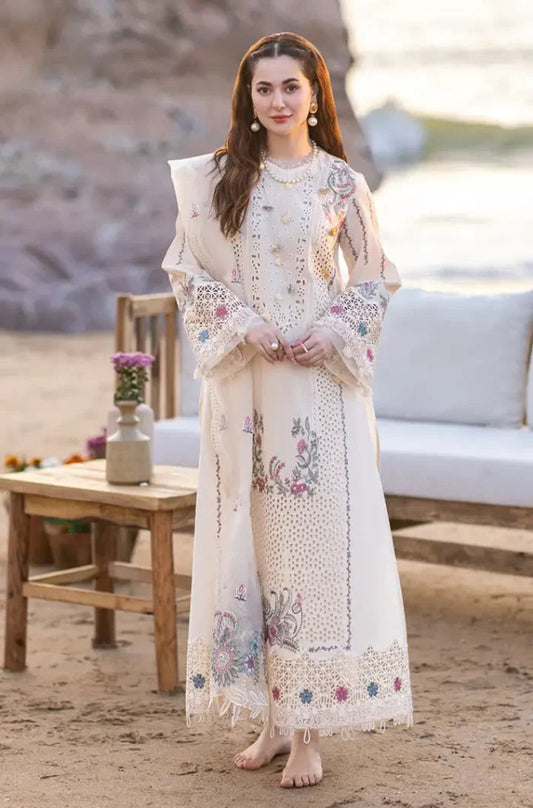 QALAMKAR 4PC EMBROIDERED LAWN