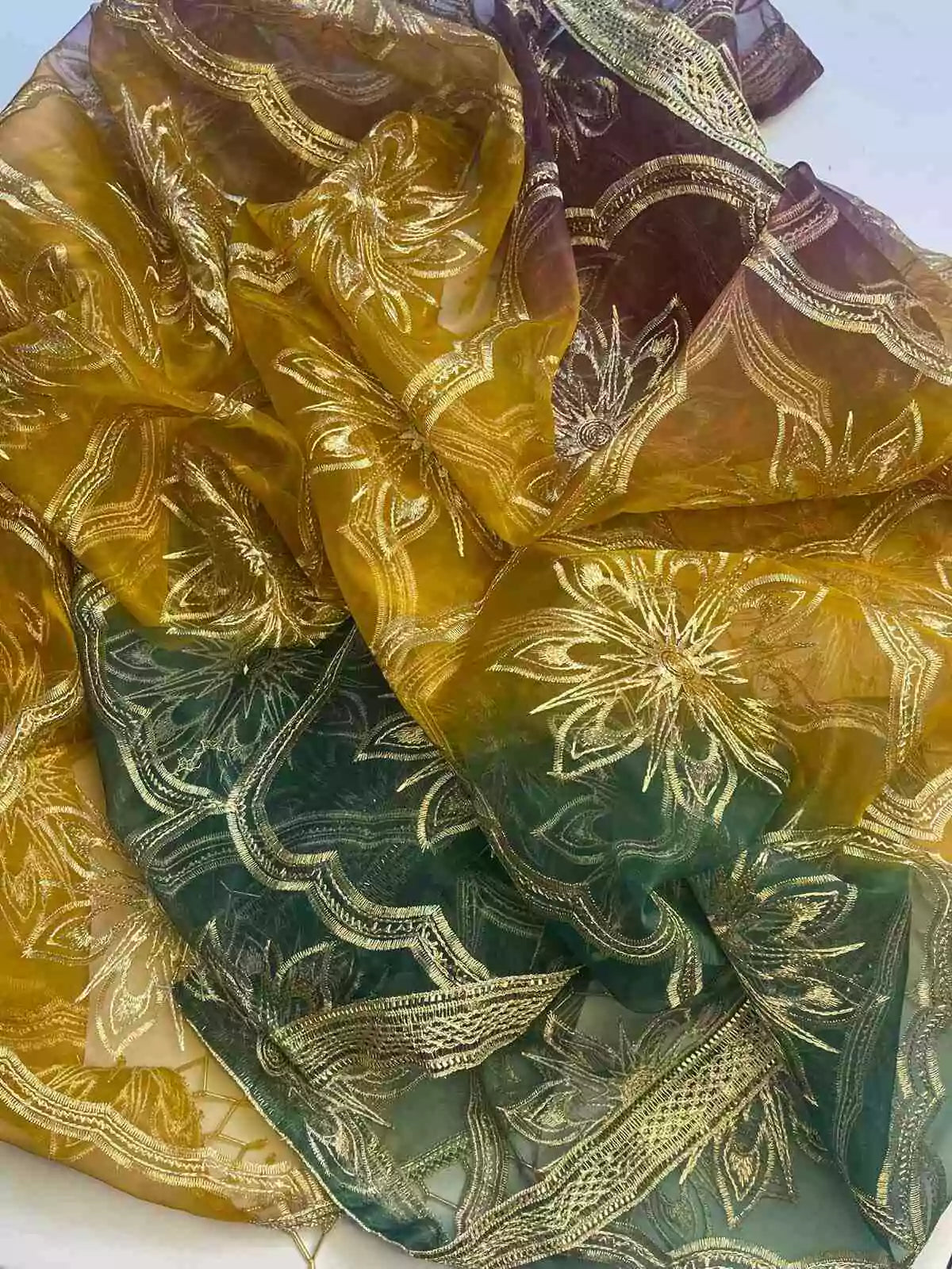 4PC MEHNDI BRANDED FANCY SUIT FULLY EMBROIDERED WORK